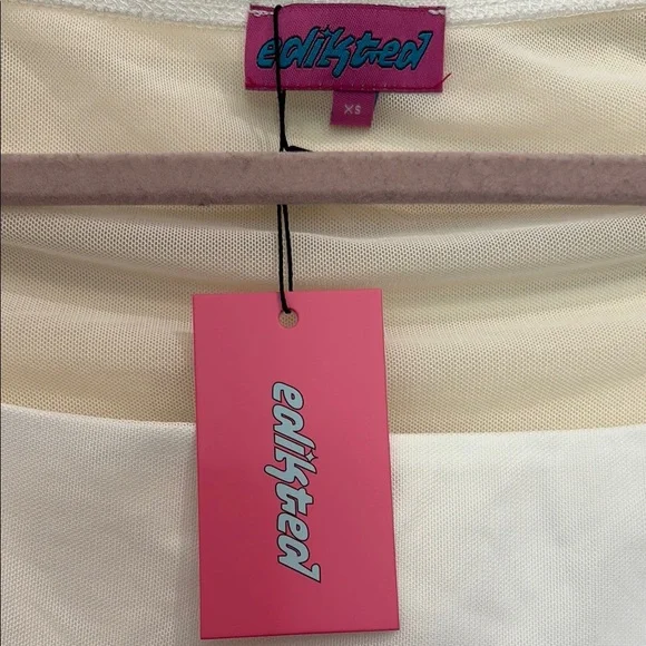 Edikted White Marta Mesh Top - Picture 3 of 3